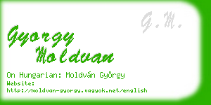 gyorgy moldvan business card