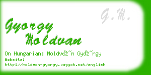 gyorgy moldvan business card